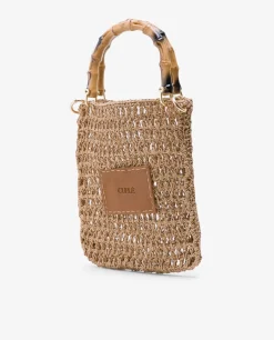 Bandolera Bambu Rafia Marron