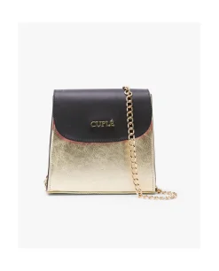 Bolso Cruzar Piel Oro