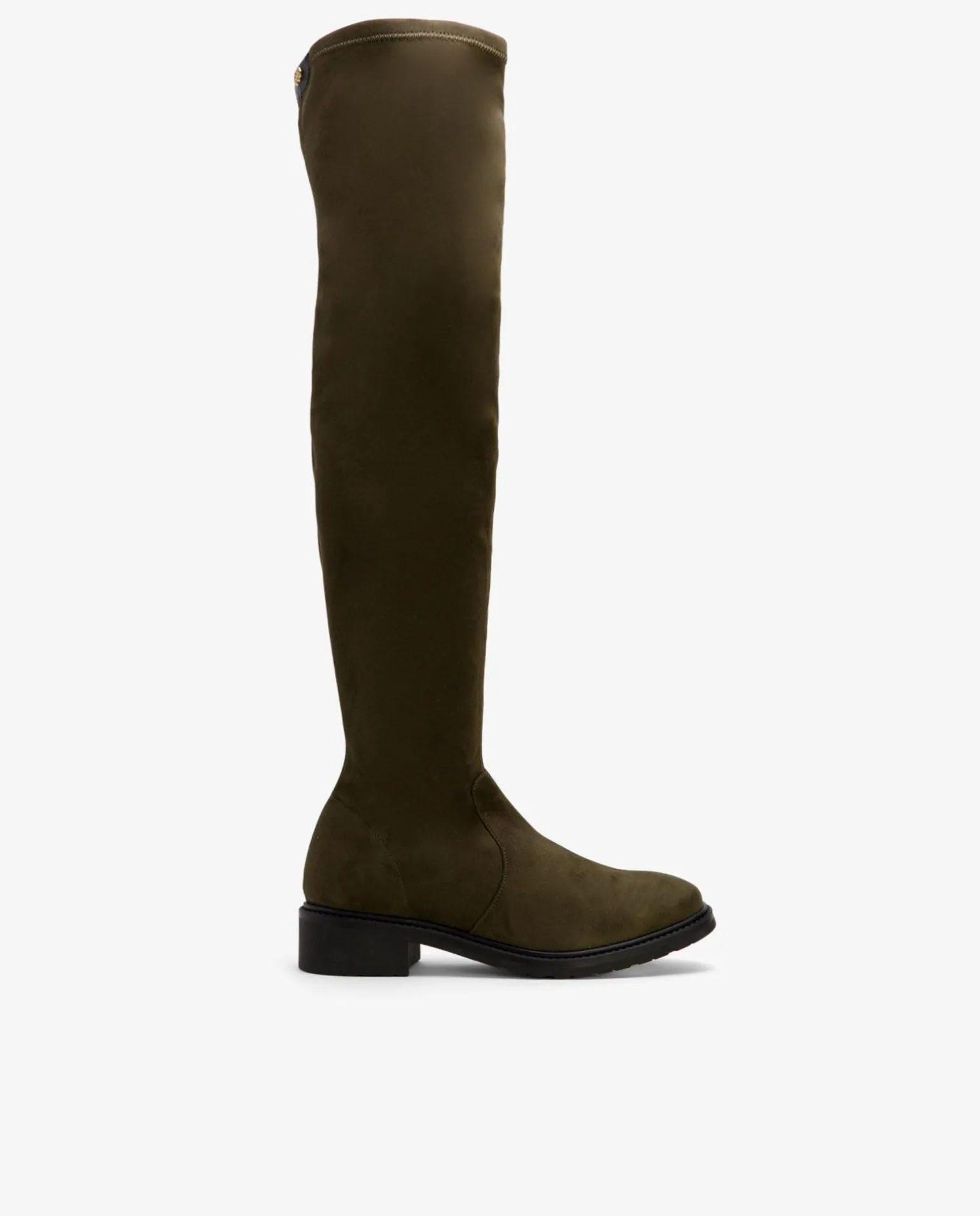 Bota Alta Ultrasuede Strech Verde