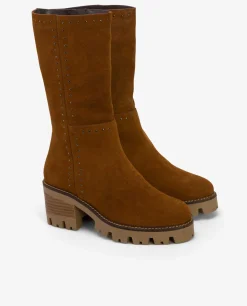Bota Microtachas Serraje Cuero