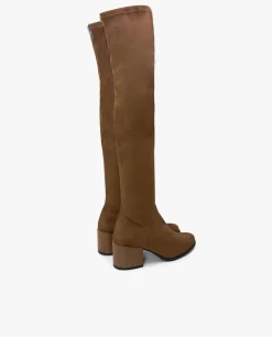 Bota Mosquetera Strech Ultrasuede Strech Cuero