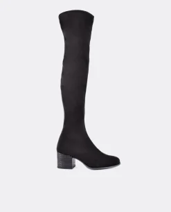 Bota Mosquetera Strech Ultrasuede Strech Negro