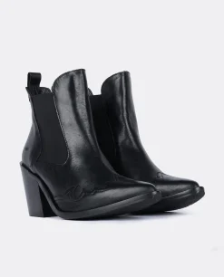 Botin Cow Boy Napa Negro
