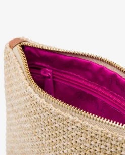 Cartera Rafia Beig