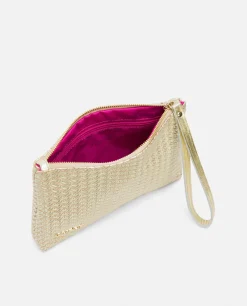 Cartera Trenzado Oro