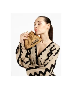 Clutch Rafia Beig