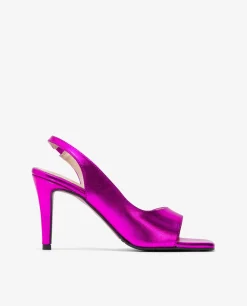 Sandalia Tecnopiel Metalizado Fucsia