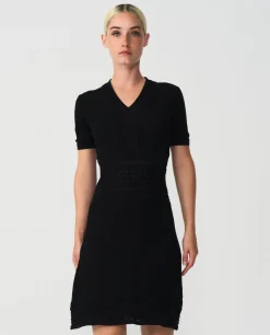 Vestido M/C Punto Negro